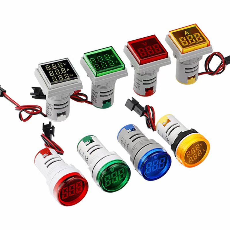 22mm 미니 볼트 미터 /전류계 /Hertz 미터 LED 디지털 표시기 조명