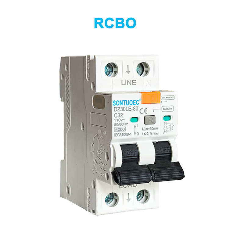 2P 누출 전류 회로 차단기 6KA IEC61009.1STandard 품질 RCBO