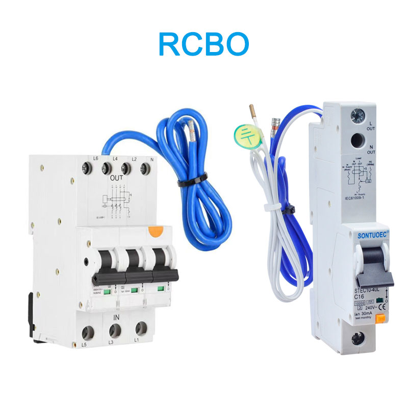 6ka 3p+n 누출 회로 차단기 A (AC) 케이블로 RCBO를 입력