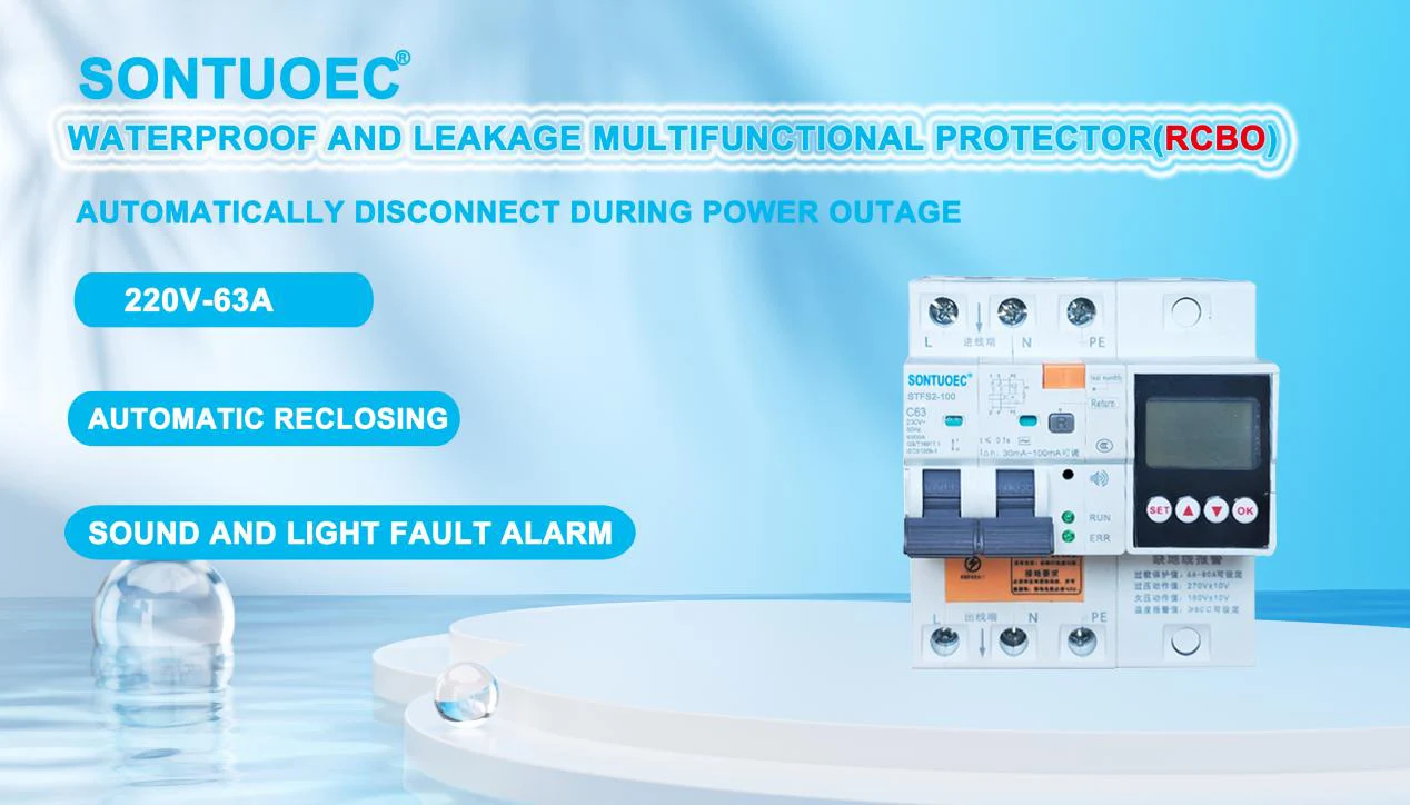 100A 2p 4p Multifunctional RCBO