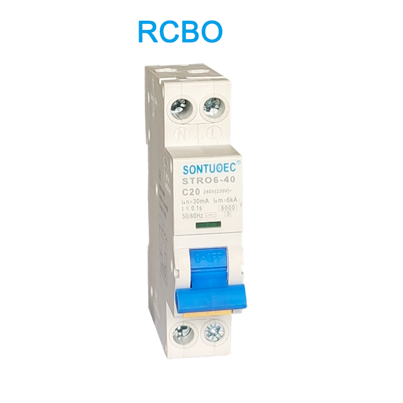 Stro6-40 회로 차단기 DIN 레일 타입 설치 RCBO