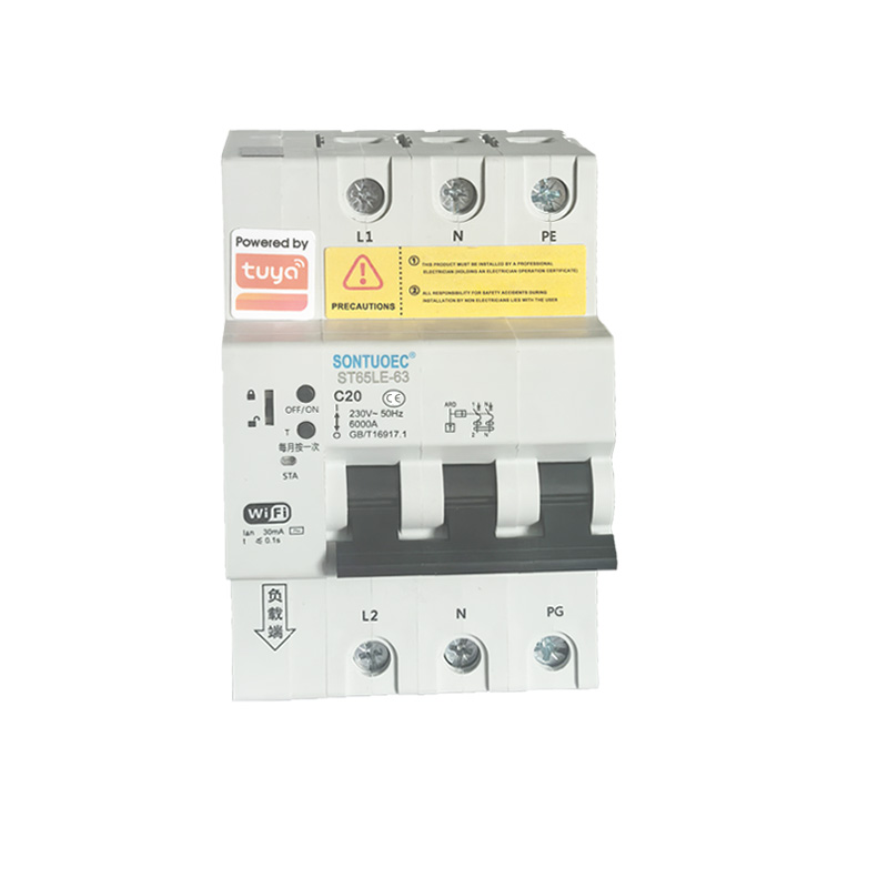 WiFi ST65LE-63wf2 시리즈 다기능 IoT 지능형 RCBO 지능형 회로 차단기